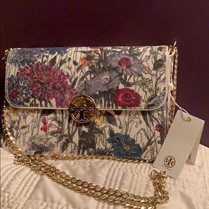 Tory Burch Duet Melody Floral Shoulder bag.